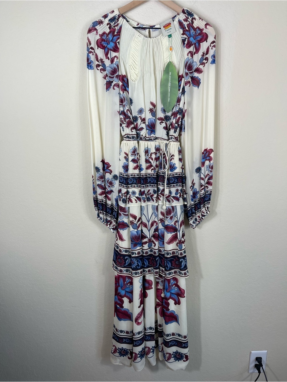 Farm Rio Malu Tiered Floral Maxi Dress Size XL NWT - Picture 6 of 11